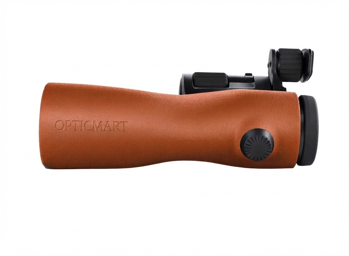 OpticMart Pure 12x42 Binoculars – Burnt Orange Outdoor & Birdwatching Optics thumbnail 4